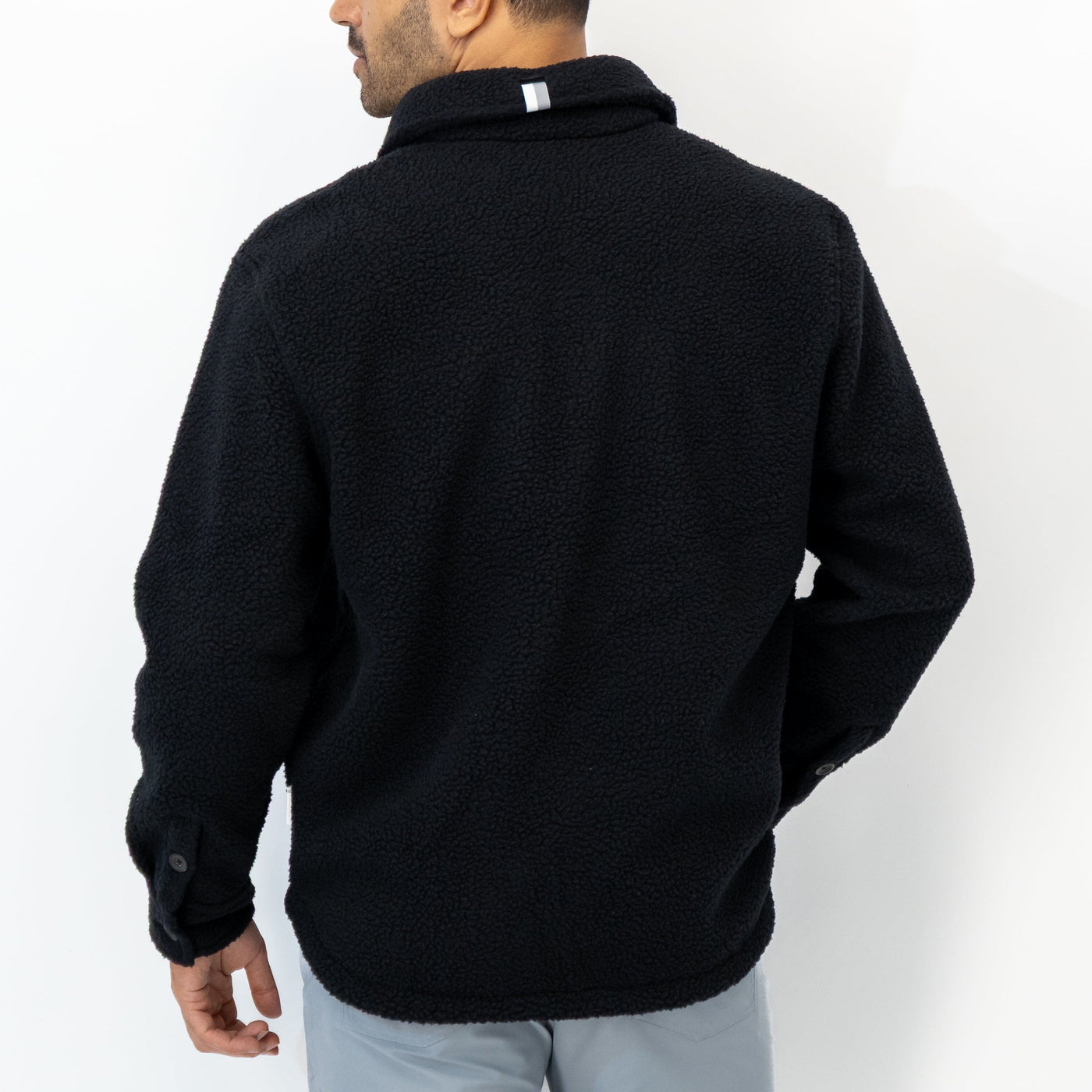 Summit Fleece Shirt Jacket | Solid - Midnight Black