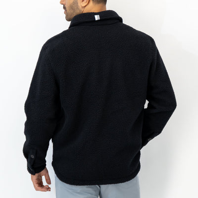 Summit Fleece Shirt Jacket | Solid - Midnight Black
