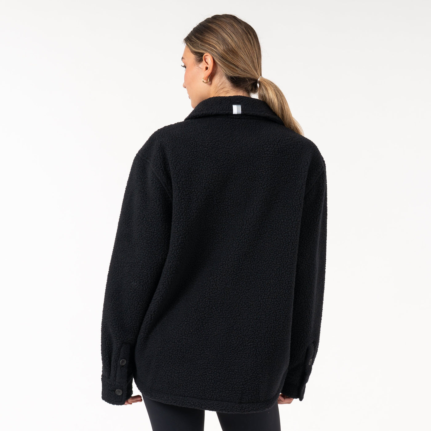 Summit Fleece Shirt Jacket | Solid - Midnight Black (Women)