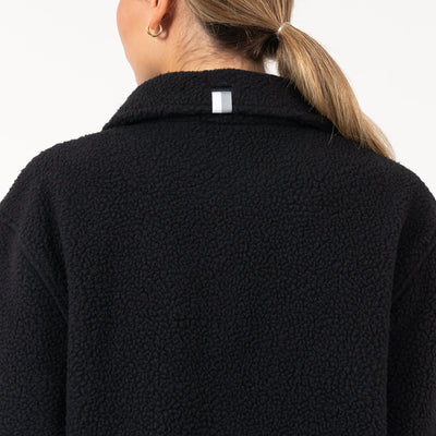 Summit Fleece Shirt Jacket | Solid - Midnight Black (Women)