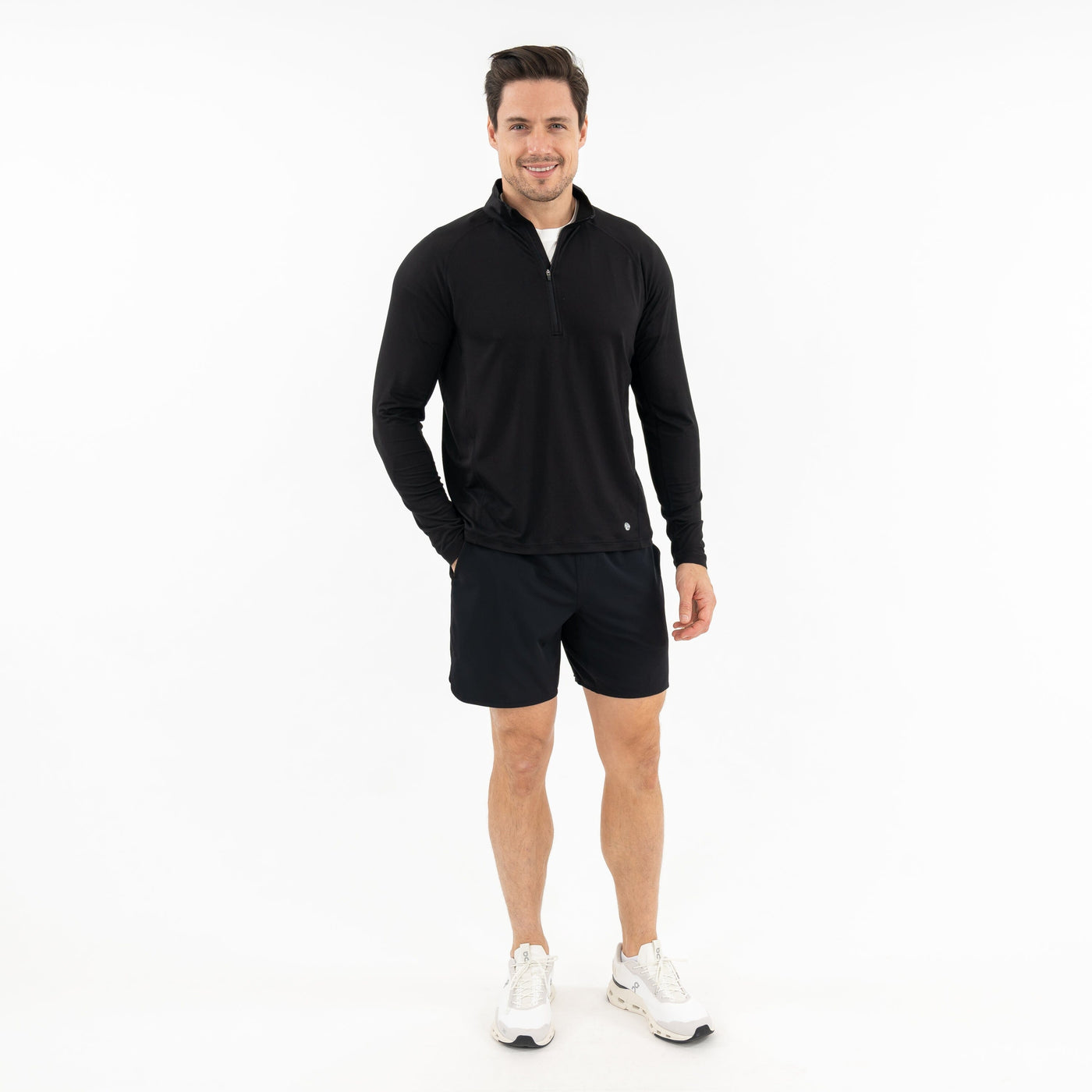 Tailwind Performance Q-Zip | Solid - Midnight Black