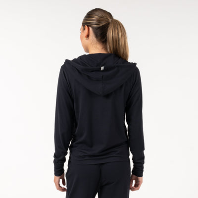 Tempo Full-Zip Hoodie | Solid - Midnight Black