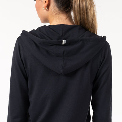 Tempo Full-Zip Hoodie | Solid - Midnight Black