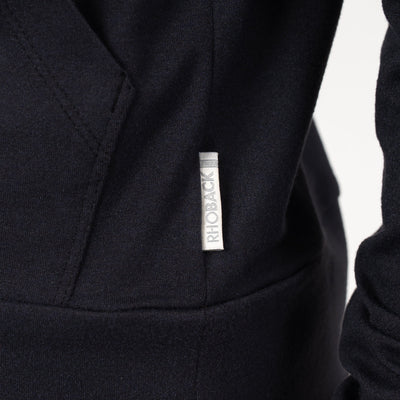 Tempo Full-Zip Hoodie | Solid - Midnight Black