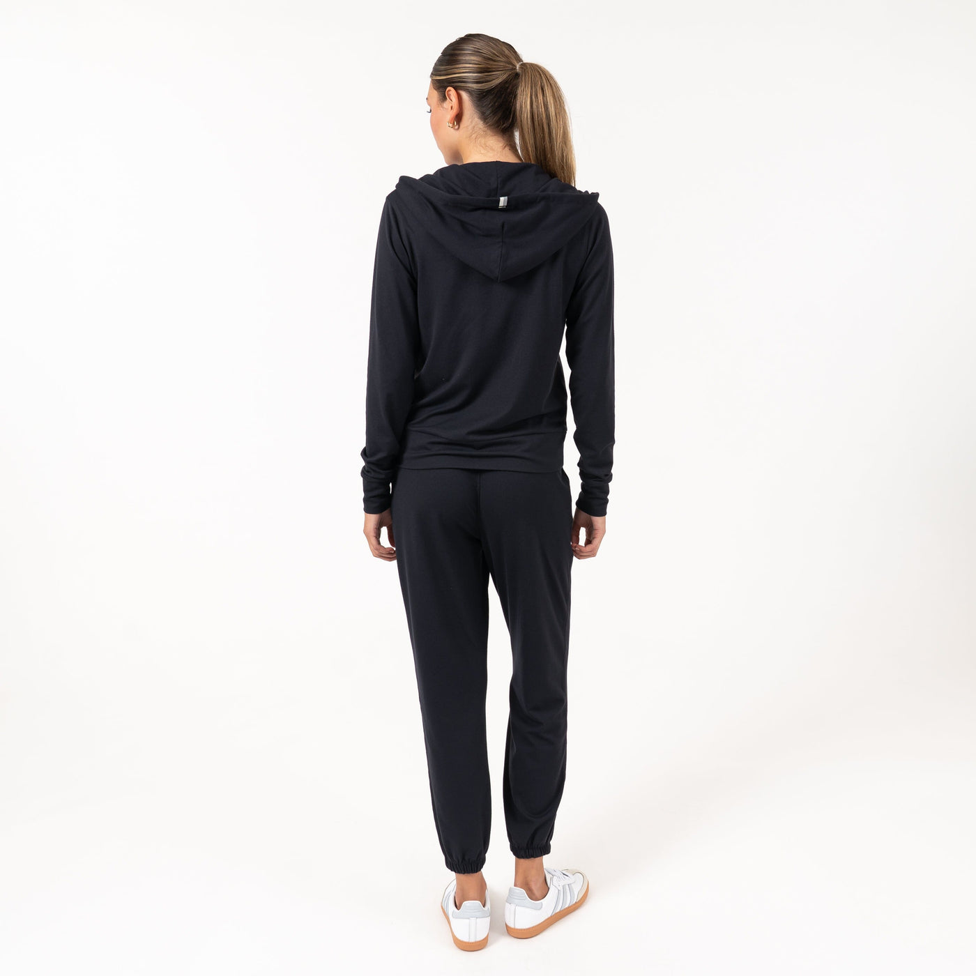 Tempo Full-Zip Hoodie | Solid - Midnight Black
