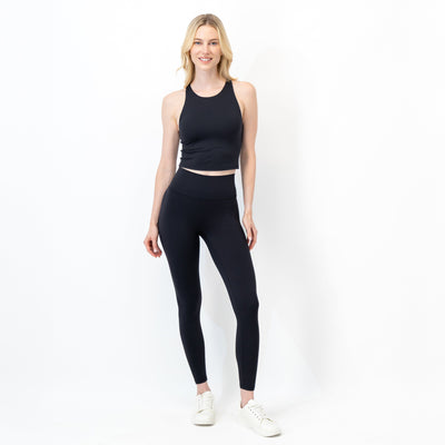 Vista High-Rise Legging | Solid - Midnight Black