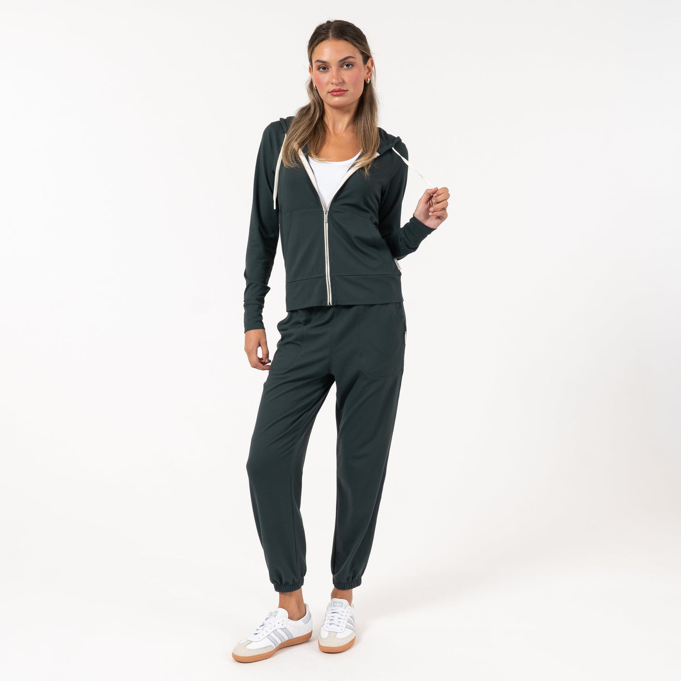 Tempo Full-Zip Hoodie | Solid - Ponderosa Green