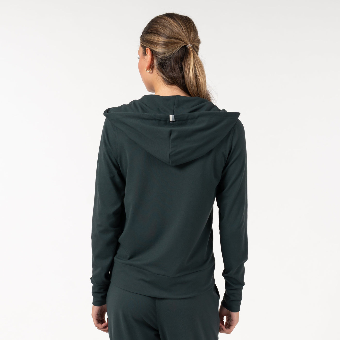 Tempo Full-Zip Hoodie | Solid - Ponderosa Green