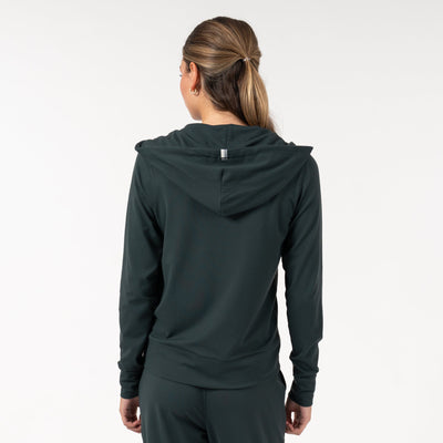 Tempo Full-Zip Hoodie | Solid - Ponderosa Green