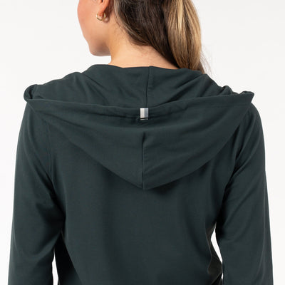 Tempo Full-Zip Hoodie | Solid - Ponderosa Green