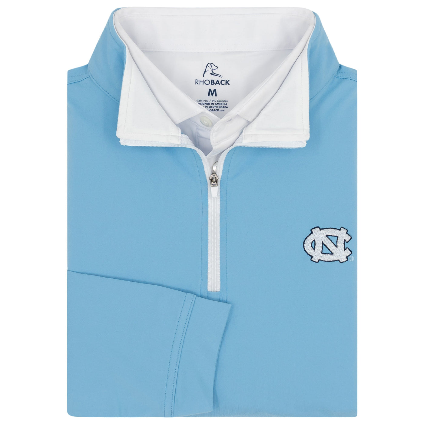 Solid Collegiate Q-Zip - UNC | Solid - Powder Blue - UNC - 1