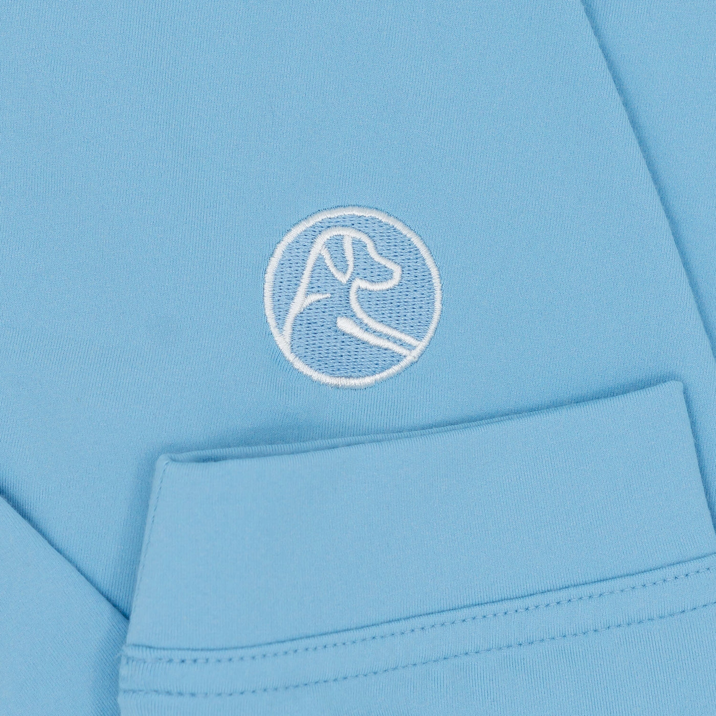 Solid Collegiate Q-Zip - UNC | Solid - Powder Blue - UNC - 1