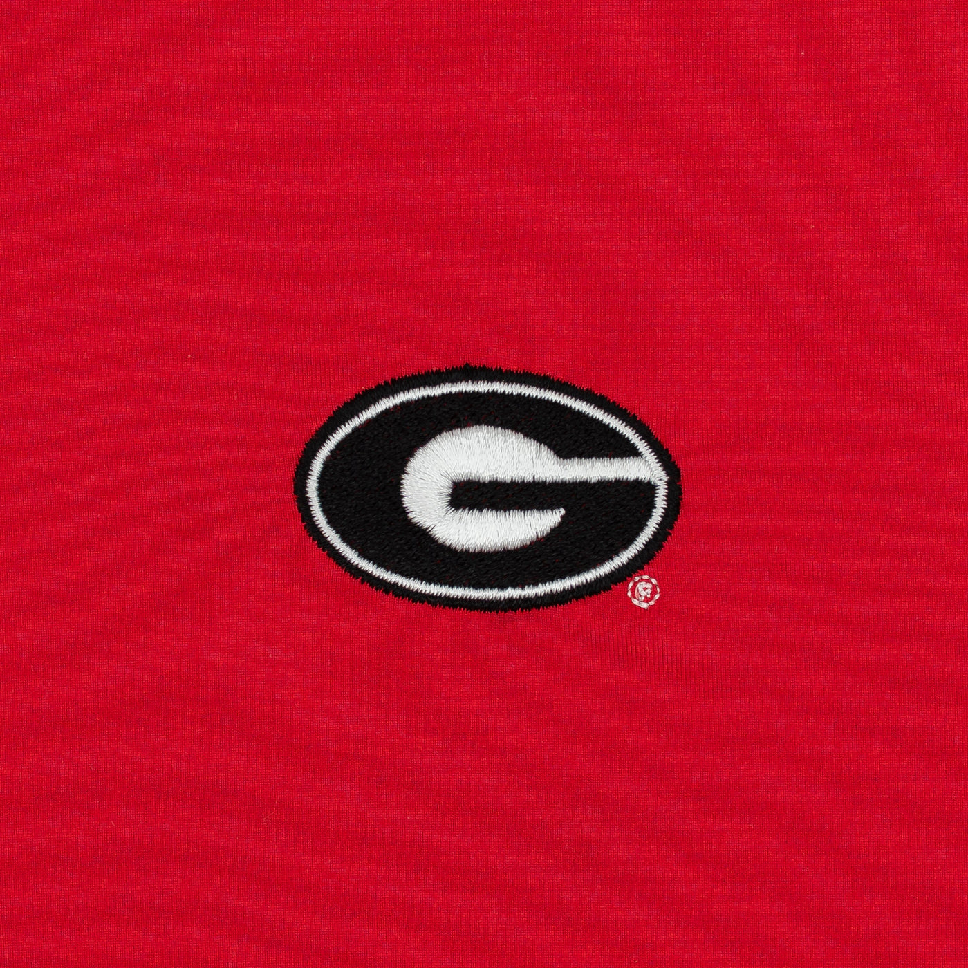 Solid Collegiate Q-Zip - Georgia | Solid - Roar Red - Georgia - 1