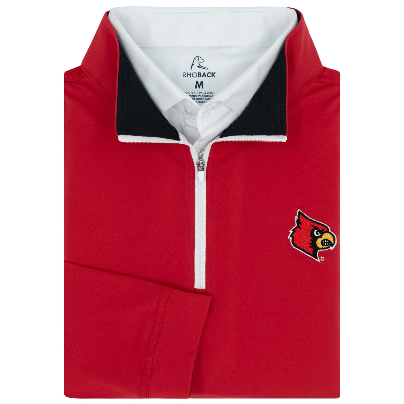 Solid Collegiate Q-Zip - Louisville | Solid - Roar Red - Louisville - 1