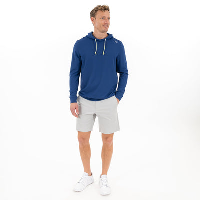 Hesi Performance Hoodie | Solid - Shoal Blue - Lemon Lime