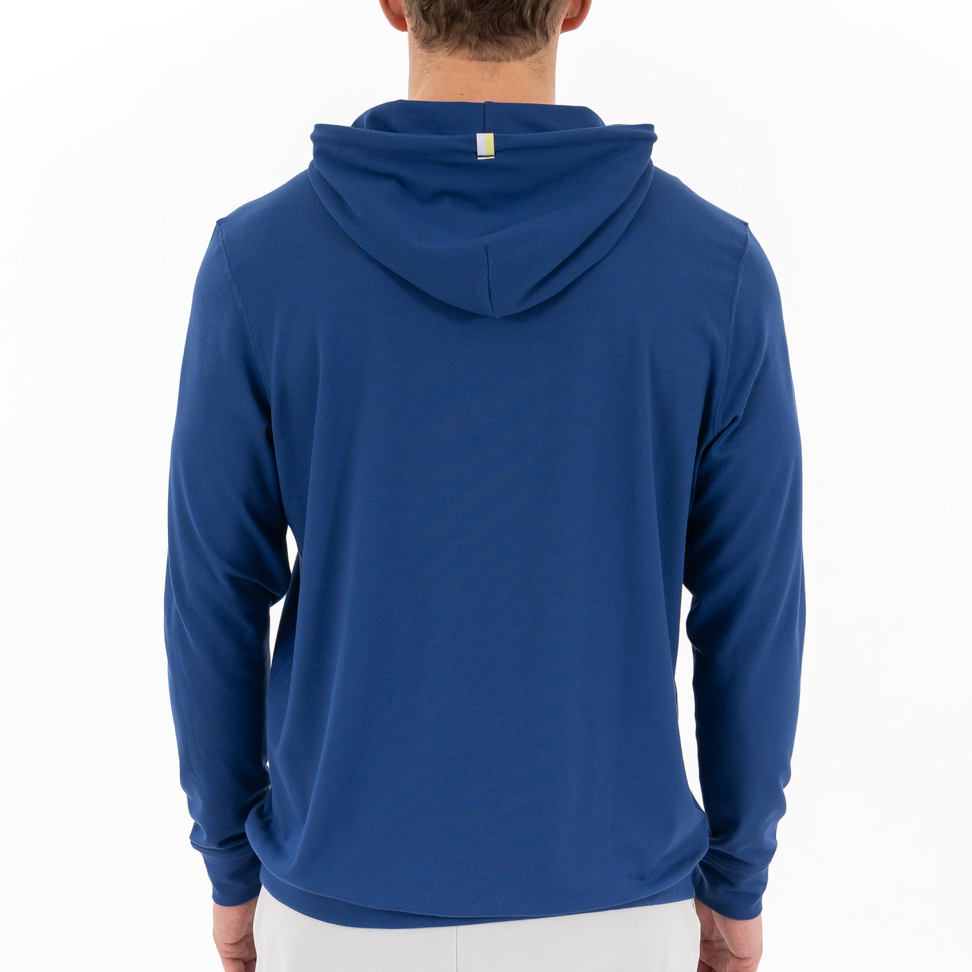 Hesi Performance Hoodie | Solid - Shoal Blue - Lemon Lime