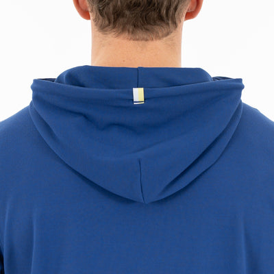 Hesi Performance Hoodie | Solid - Shoal Blue - Lemon Lime