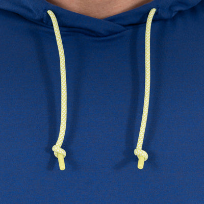 Hesi Performance Hoodie | Solid - Shoal Blue - Lemon Lime