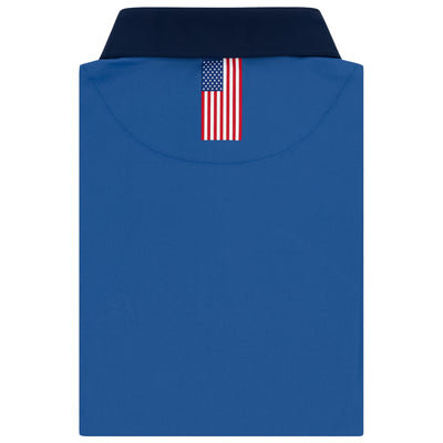 Solid - USA | Performance Polo | Solid - Short Stop Blue/Fleet Navy - USA