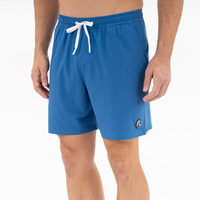 Medley Swim Trunk | Solid - Short Stop Blue