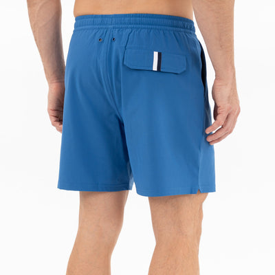 Medley Swim Trunk | Solid - Short Stop Blue