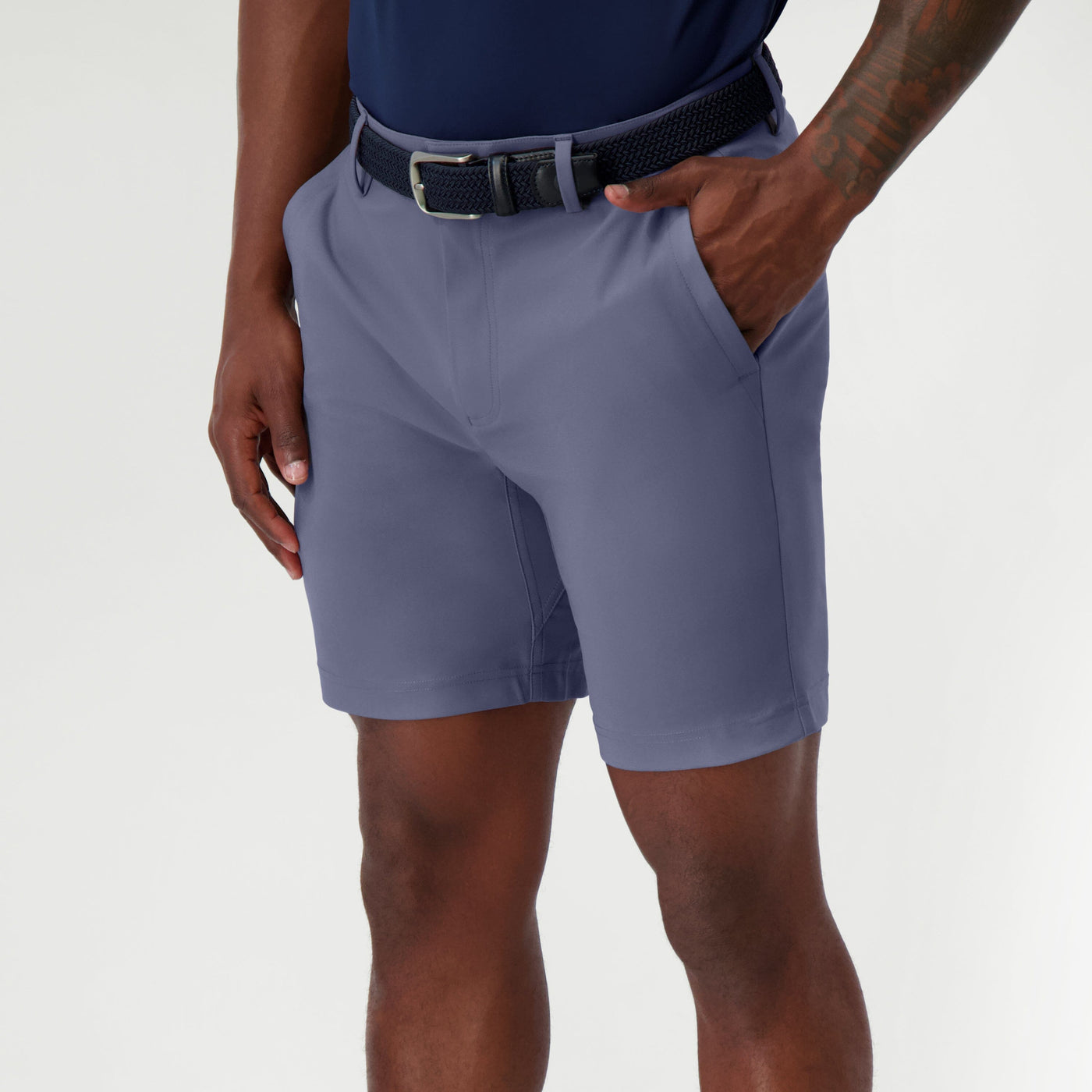 Looper Delta Short | Solid - Slate Blue