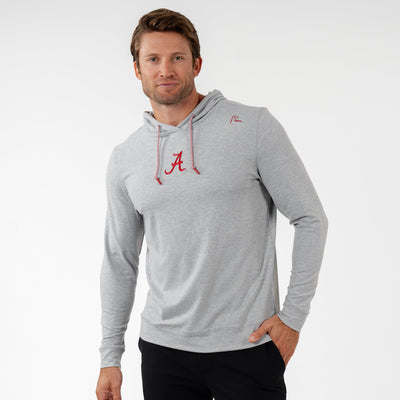 Hesi Collegiate Hoodie - Alabama | Heather - Stainless Steel/White - Alabama - 1