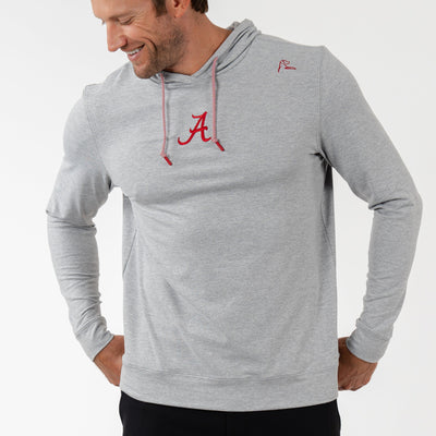 Hesi Collegiate Hoodie - Alabama | Heather - Stainless Steel/White - Alabama - 1