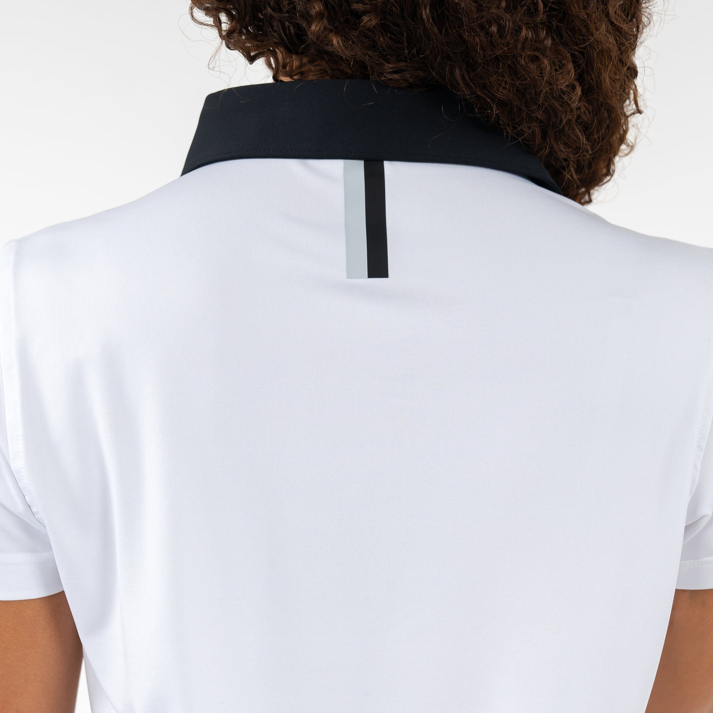 Solid Performance Polo | Solid - White/Black