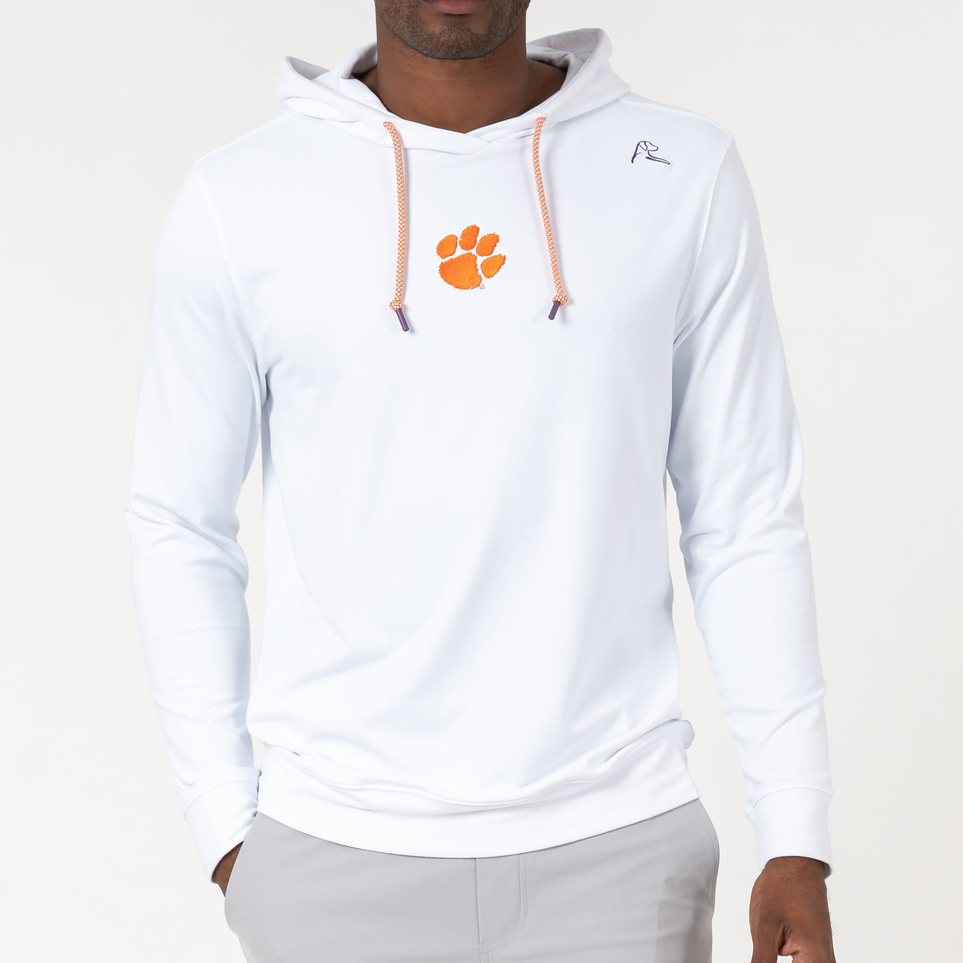 Hesi Collegiate Hoodie - Clemson | Solid - White - Clemson - 1
