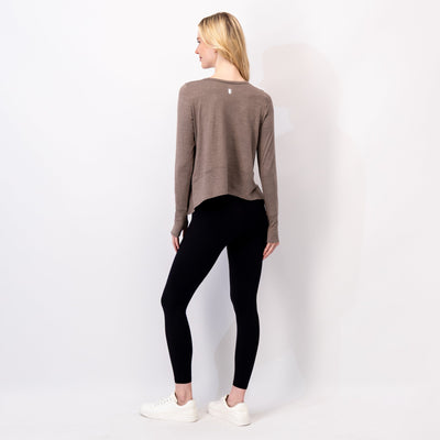 Drift Long Sleeve Flowy Tee | Heather - Greyhawk/Greyhawk