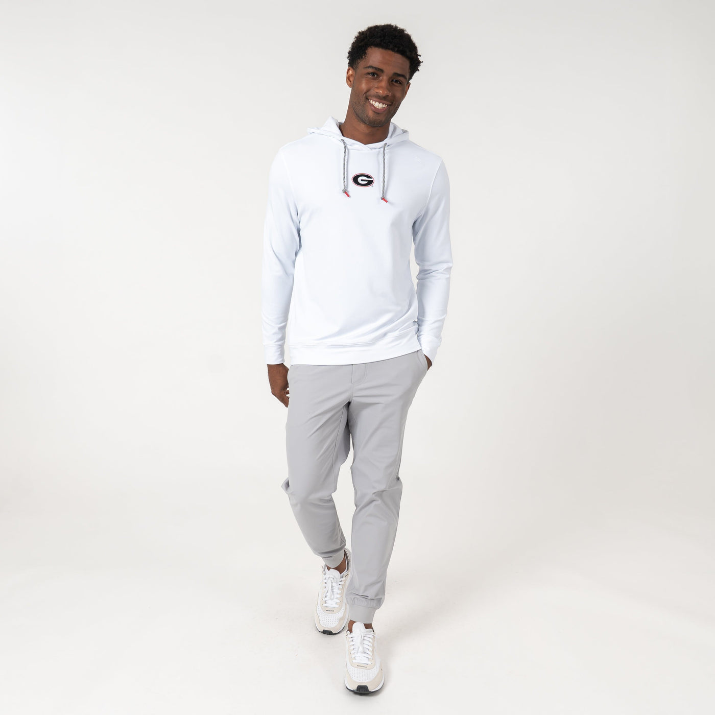 Hesi Collegiate Hoodie - Georgia | Solid - White - Georgia - 1
