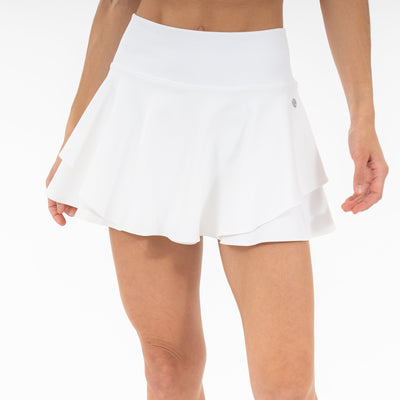 Sydney Tennis Skort | Solid - White