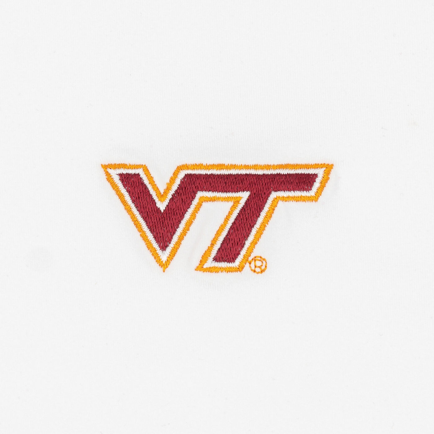 Solid Collegiate Q-Zip - Virginia Tech | Solid - White - VT - 1