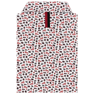 The South Carolina Gameday | Collegiate Polo | The South Carolina Gameday - White/Dark Red