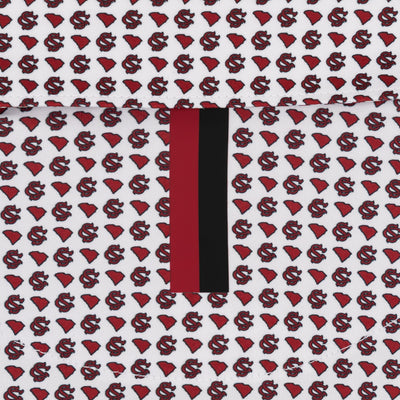 The South Carolina Go Cocks | Collegiate Polo | The South Carolina Go Cocks - White/Dark Red