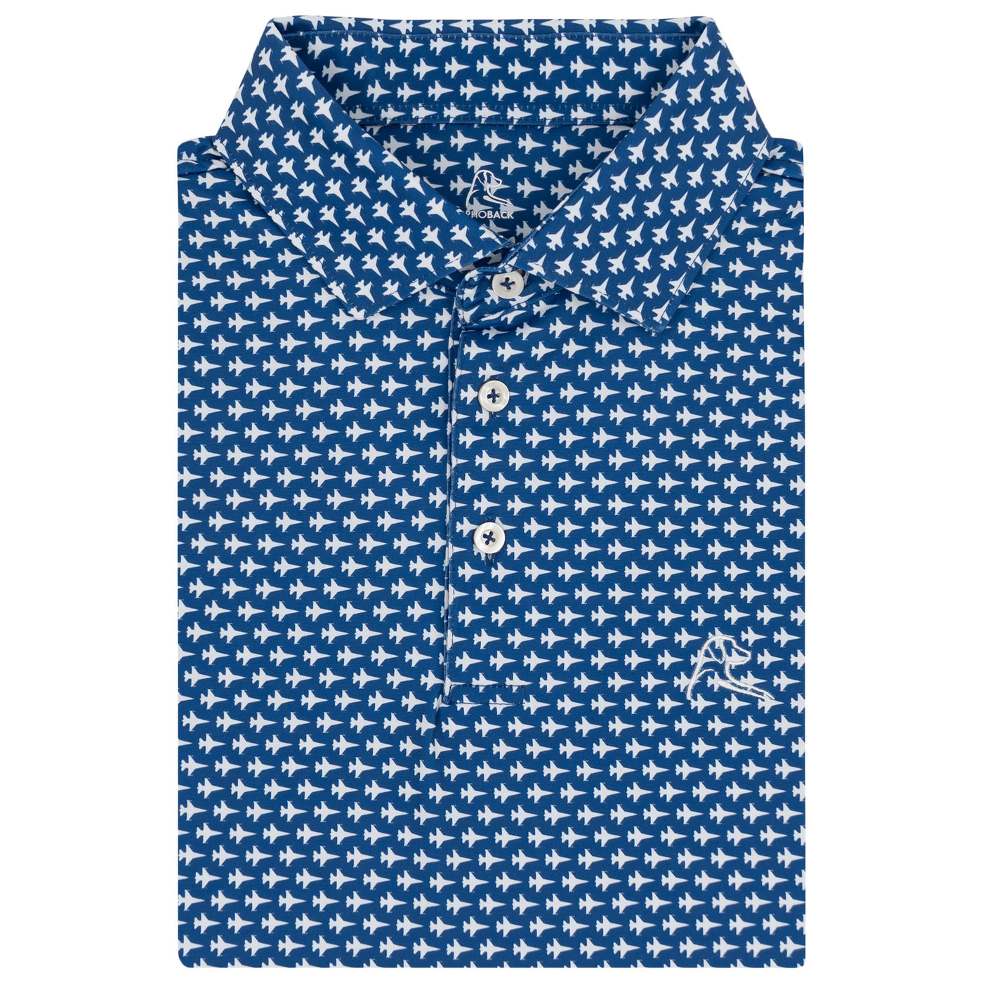 The Squadron 2.0 | Performance Polo | The Squadron 2.0 - Short Stop Blue/White - USA