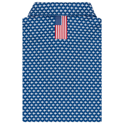 The Squadron 2.0 | Performance Polo | The Squadron 2.0 - Short Stop Blue/White - USA