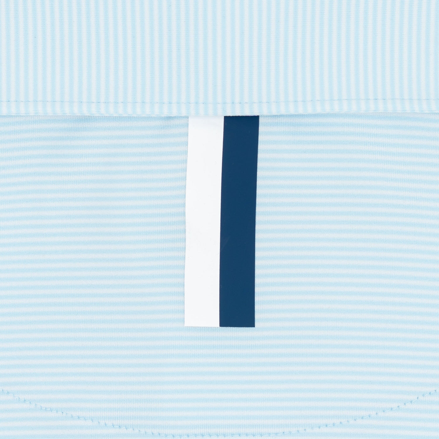 The Crispy Stripe | Performance Polo | The Crispy Stripe - Pale Blue/White