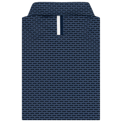 The Stache 2.0 | Performance Polo | The Stache 2.0 - Slate Blue/Fleet Navy