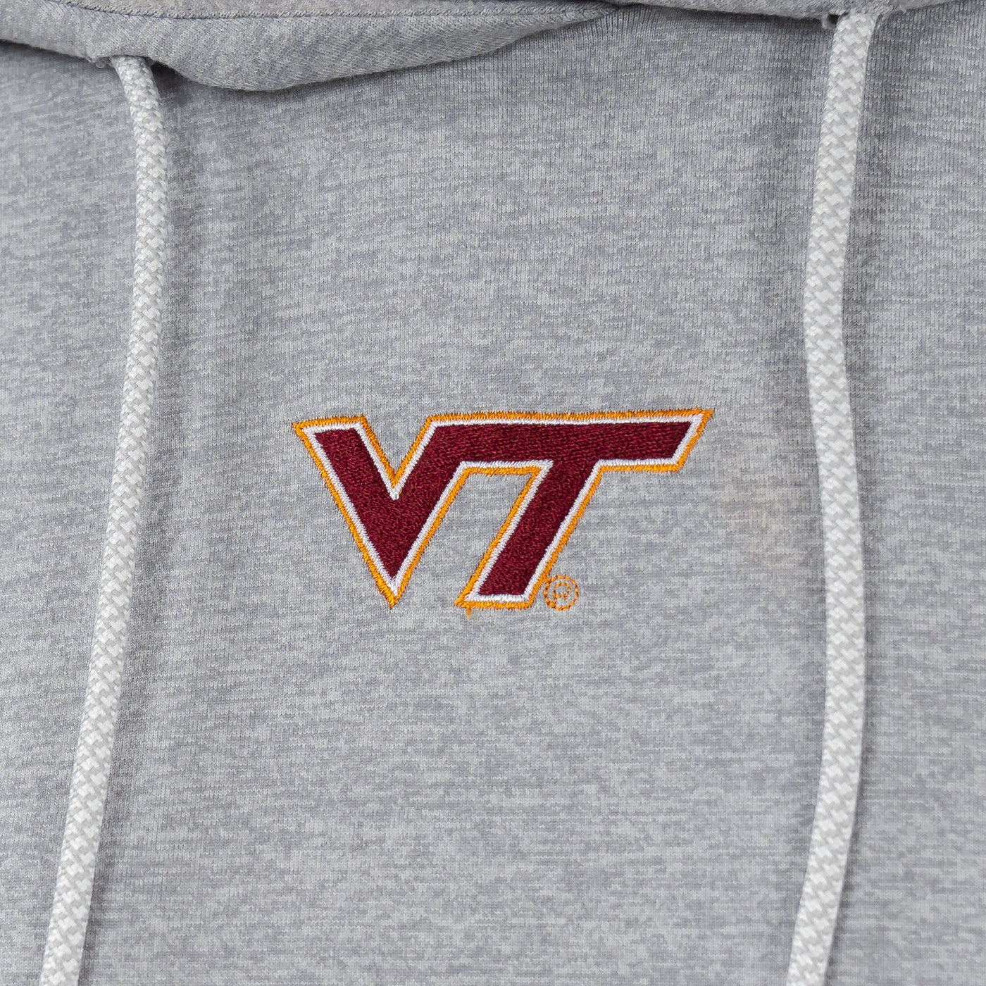 Tempo Collegiate Hoodie - Virginia Tech | Heather - Stainless Steel/White - VT - 1