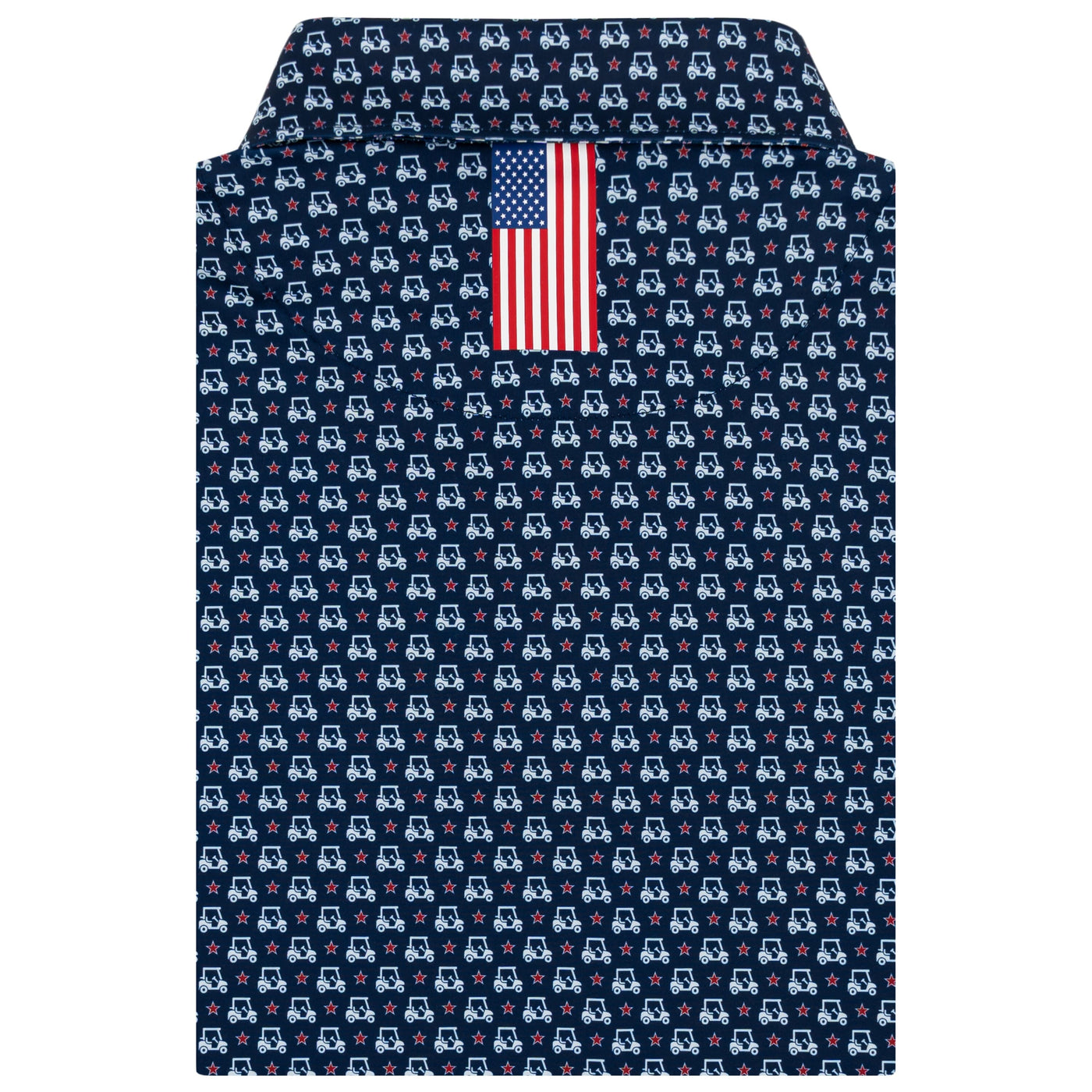 The Stars & Carts | Performance Polo | The Stars & Carts - Fleet Navy/White - USA