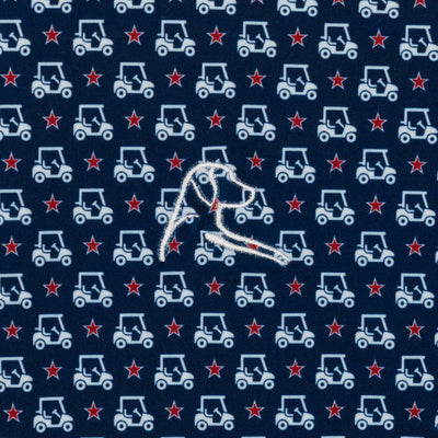 The Stars & Carts | Performance Polo | The Stars & Carts - Fleet Navy/White - USA