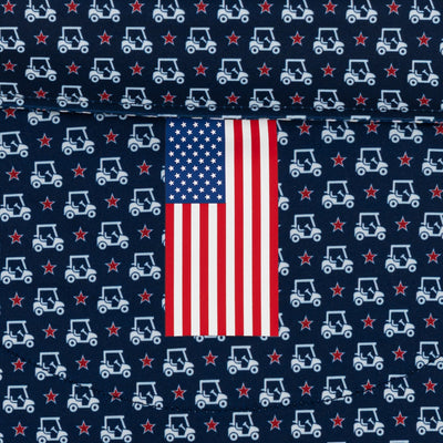 The Stars & Carts | Performance Polo | The Stars & Carts - Fleet Navy/White - USA