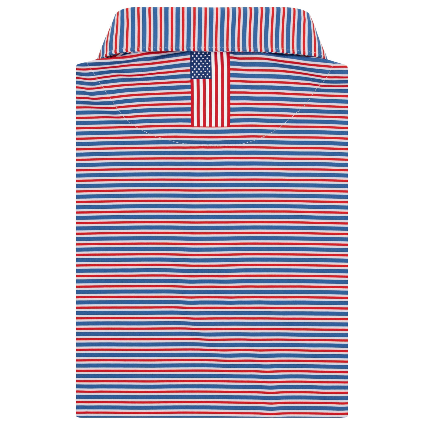 The Steward Stripe | Performance Polo | The Steward Stripe - White/Short Stop Blue/Classic Red - USA