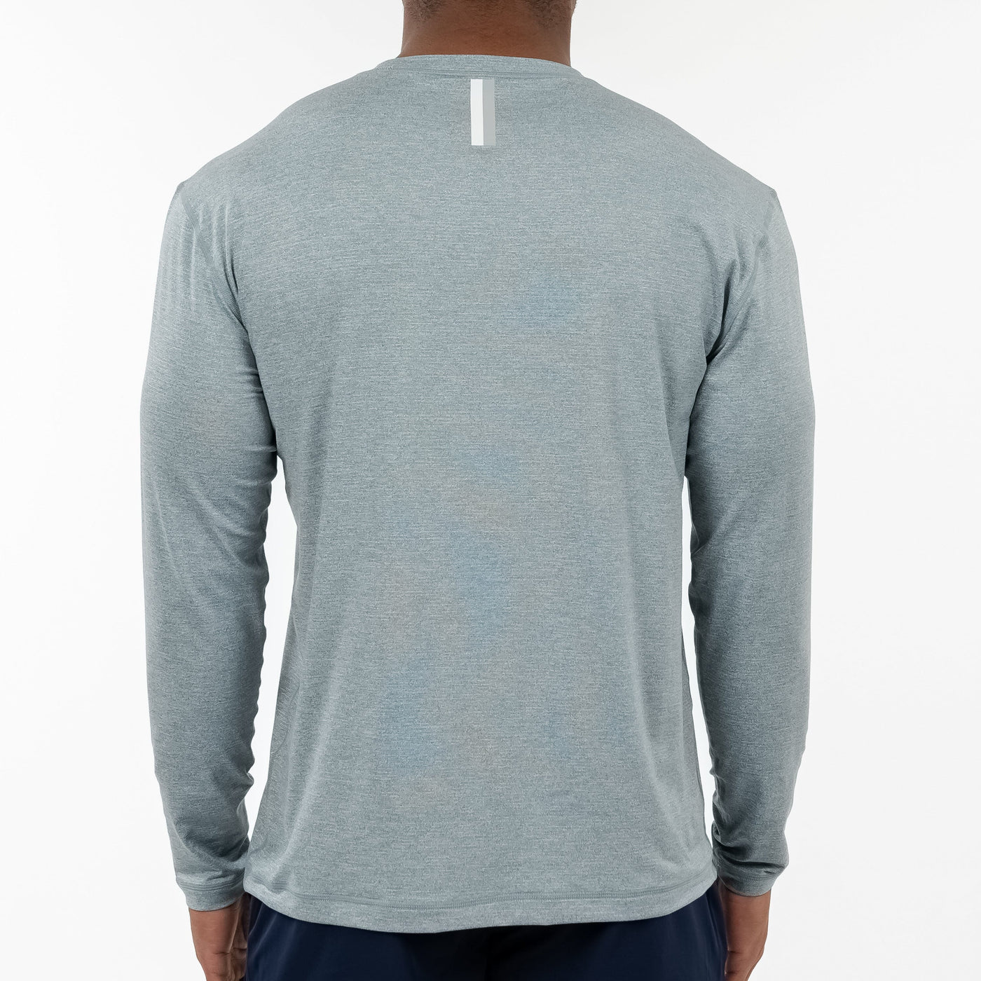 Blitz Tech Long Sleeve Tee | Heather - Stinger Green/White