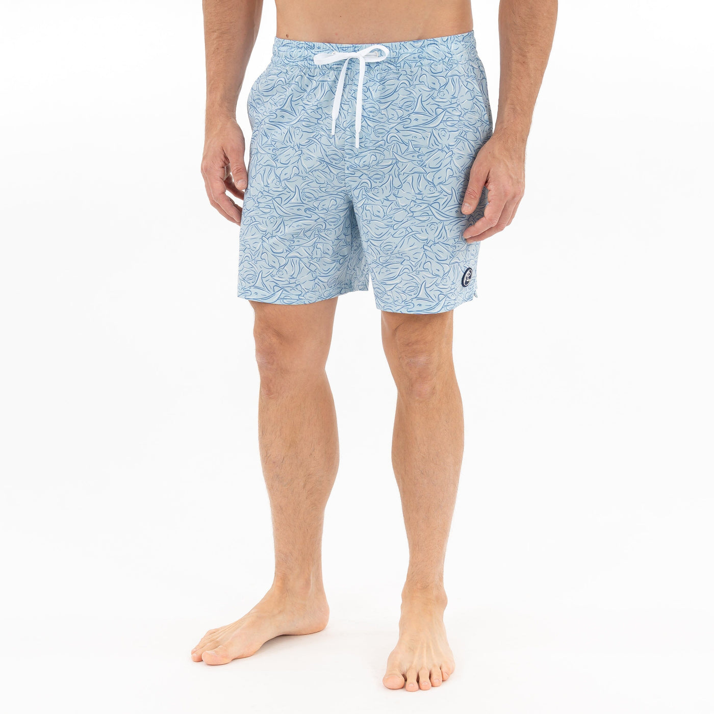 Medley Swim Trunk | The Stingray - Pale Blue/Caicos Blue