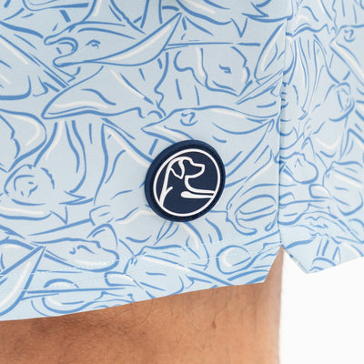 Medley Swim Trunk | The Stingray - Pale Blue/Caicos Blue