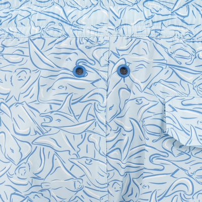 Medley Swim Trunk | The Stingray - Pale Blue/Caicos Blue