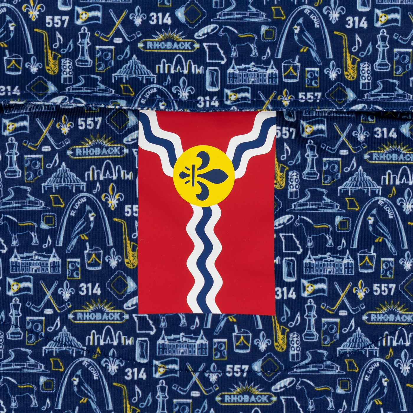 The STL | Performance Polo | The STL - Shoal Blue/White - STL